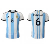 Maglie da calcio Argentina German Pezzella #6 Prima Maglia Mondiali 2022 Manica Corta